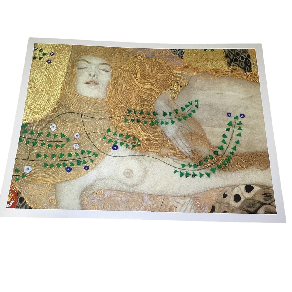 Gustav Klimt Water Snakes I Detail Art Print TASCHEN 10x13 Gold Leaf Symbolism